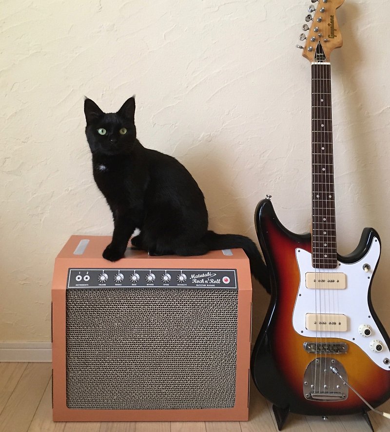音箱造型的貓抓板　赭石色 - 貓跳台/貓抓板 - 紙 橘色