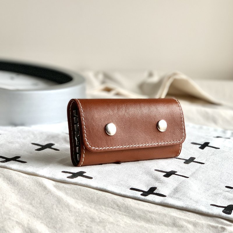 【Key bag】Sweet home key bag - Keychains - Genuine Leather 