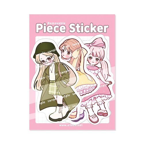 o1004 Piece sticker (14piece)