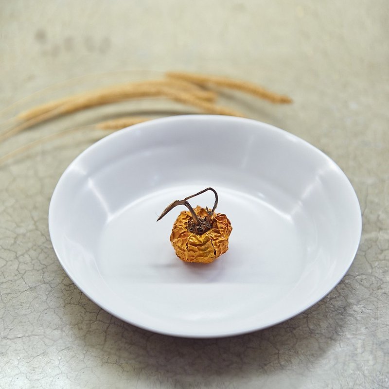 【3,co】Shuibo Series Snack Plate-White