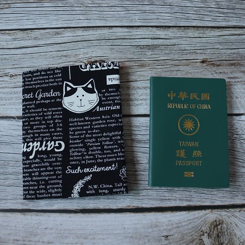 秋葉手作 【貓咪日報】護照套 護照夾 護照包 出國必備