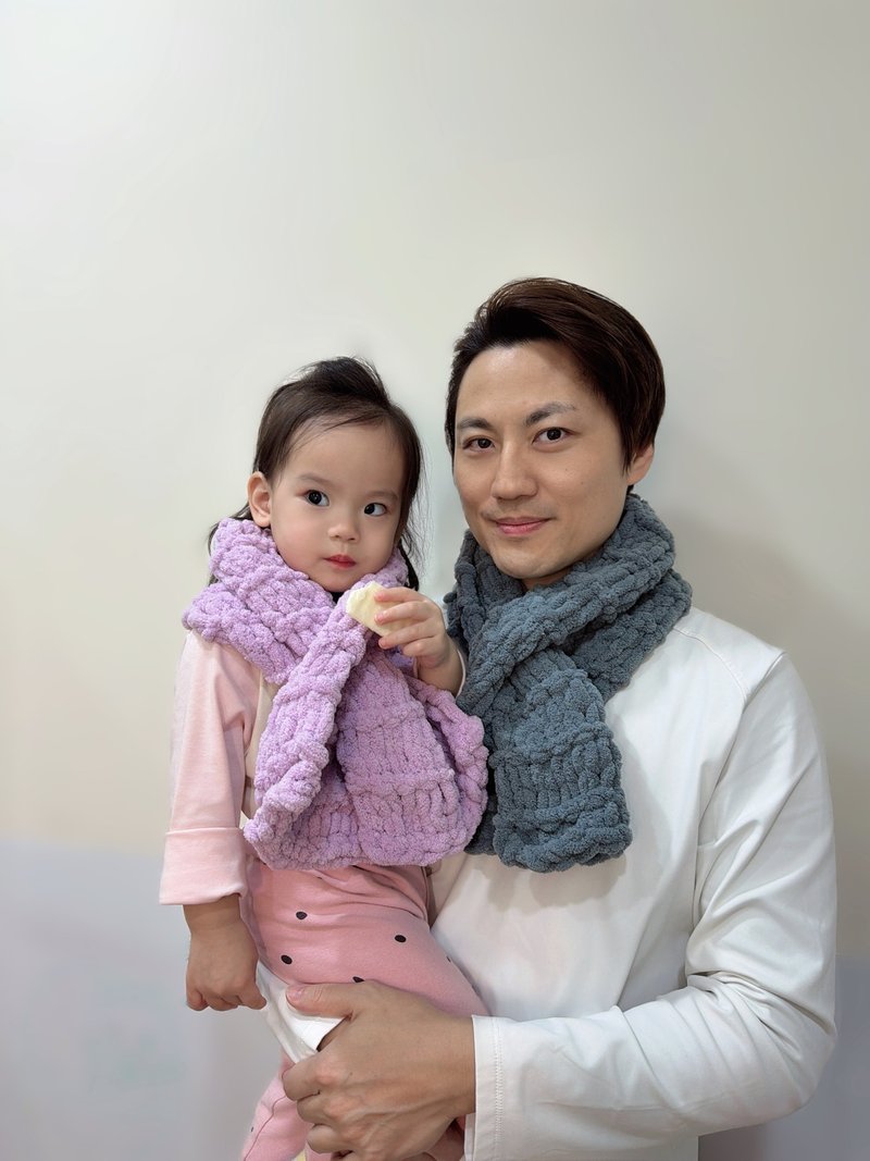 Donut Neck Warmer - Knit Scarves & Wraps - Other Materials Purple