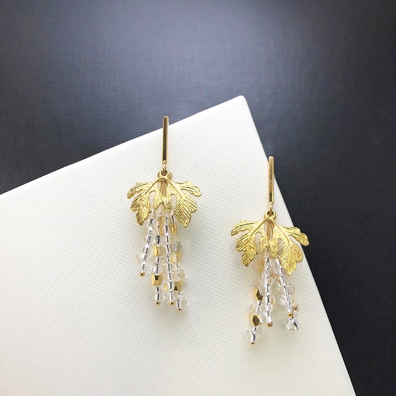 Exquisite -925 Silver Gold Plate Earrings 【Harvest Grapes】Valentines Day Gift - Earrings & Clip-ons - Sterling Silver Gold