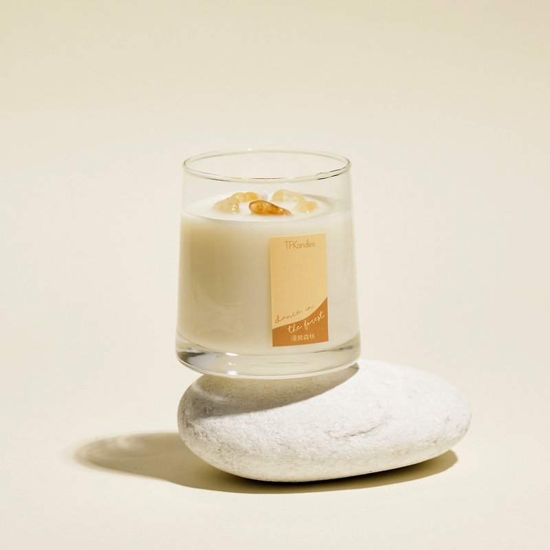 Dance In The Forest | Naturally scented candle with Citrine - Candles & Candle Holders - Wax Yellow