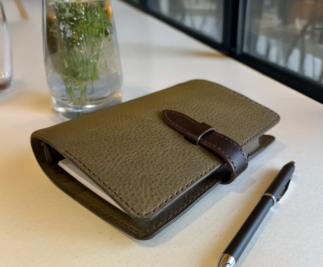 イタリアンレザー本革ノートカバー A6 タンニンなめし革 いれ いす