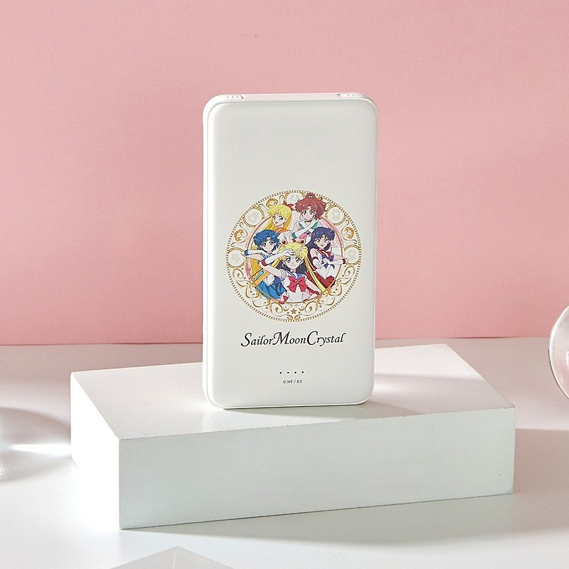 [Free Charm] Sailor Moon Crystal Sailor Five Dual Line Fast Charging 10000mAh Line Charging - Chargers & Cables - Plastic 