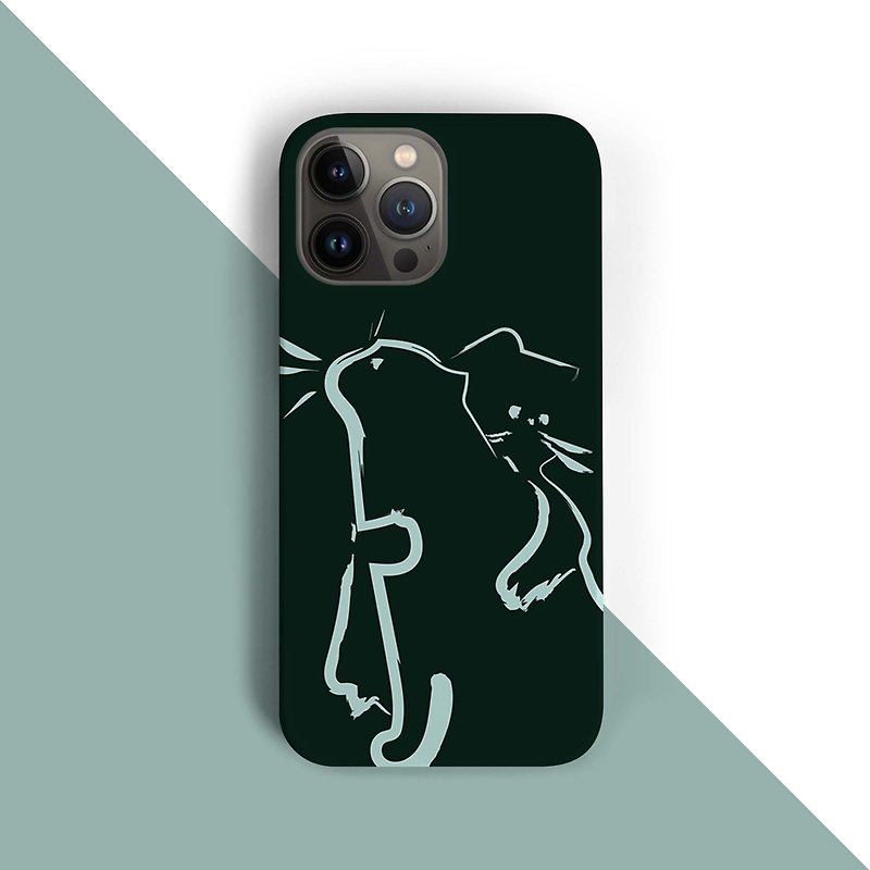 I like hug - Kitty green iPhone 11 case - Phone Cases - Plastic Green