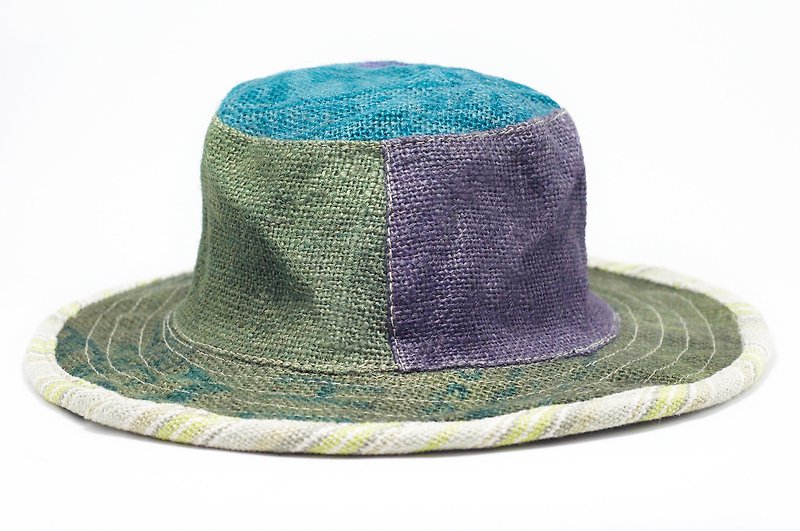 限られた民族の手織り手ステッチ綿の帽子/バイザー/帽子/キャップ登山 - 日本のパッチワークのコントラストカラーの国家風（リミット） - 帽子 - コットン・麻 多色