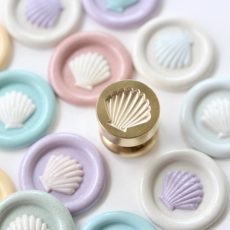 Sealing stamp Mini shell - ตราปั๊ม/สแตมป์/หมึก - ทองแดงทองเหลือง 