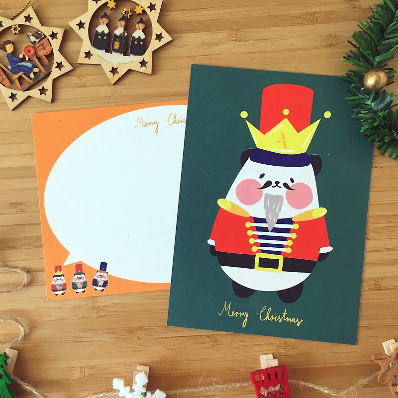 胡桃熊子的聖誕卡 - 心意卡/卡片 - 紙 多色