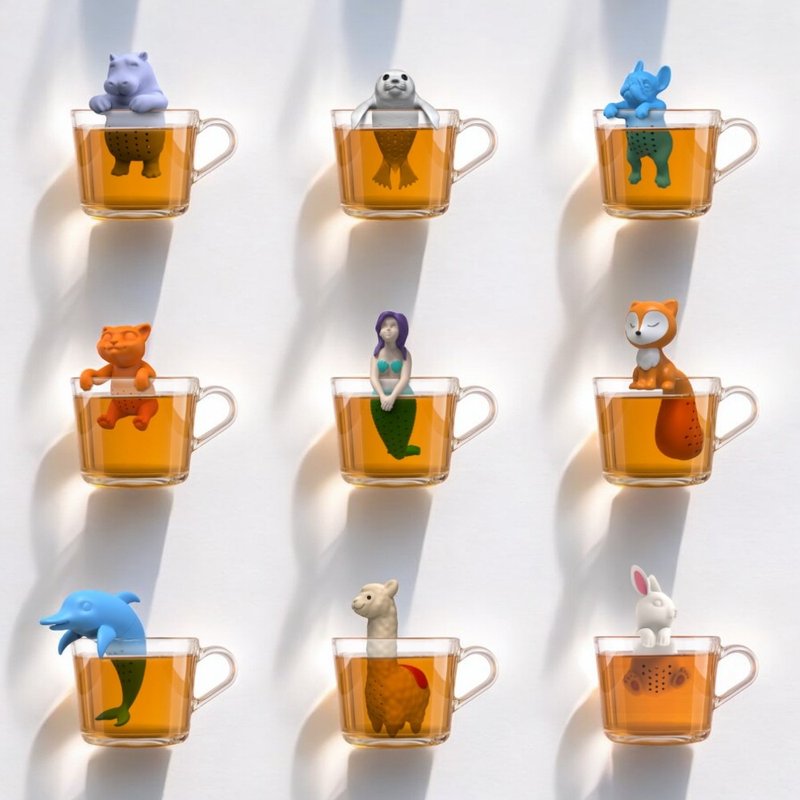 Animal shape tea strainer series (11 styles) - Teapots & Teacups - Silicone Multicolor