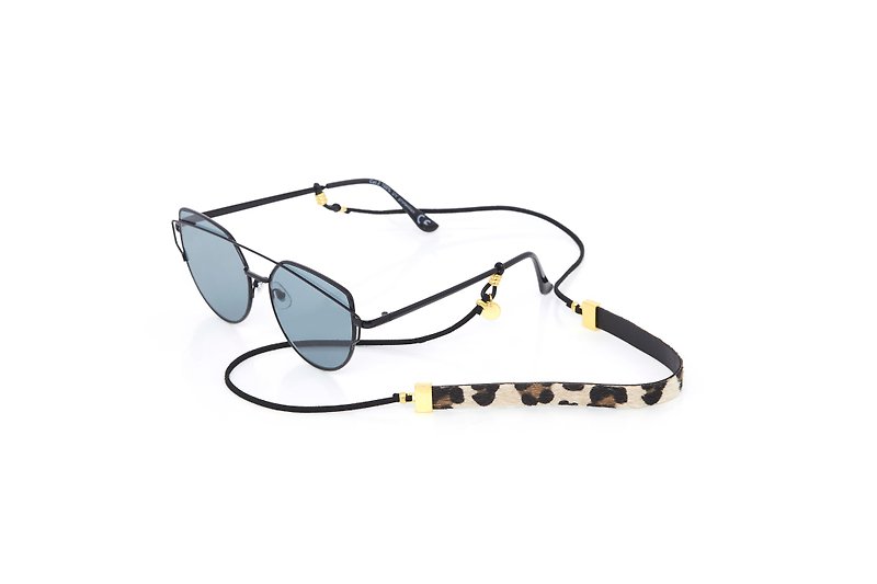 Leoapard Lady Gold Sunglasses Chain - Sunglasses Chain - Other - Genuine Leather 
