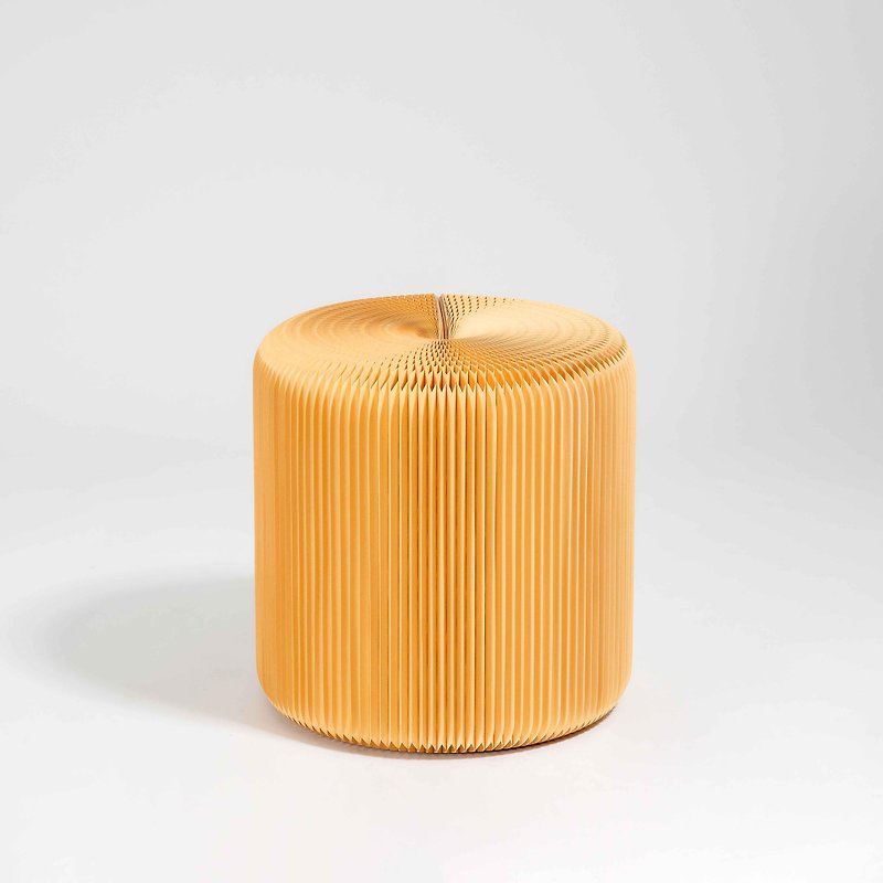 45cm honeycomb paper stool / light brown kraft paper - เก้าอี้โซฟา - กระดาษ สีเหลือง