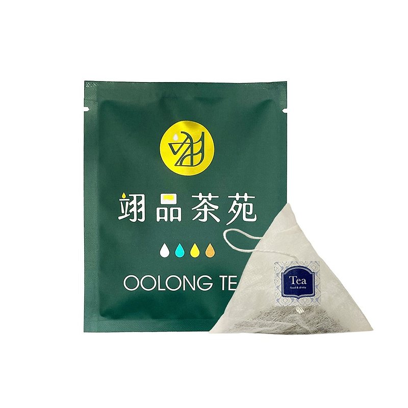 翊品-茶苑三角立體茶包-烏龍茶 台灣製 單包 - 茶葉/茶包 - 其他材質 綠色