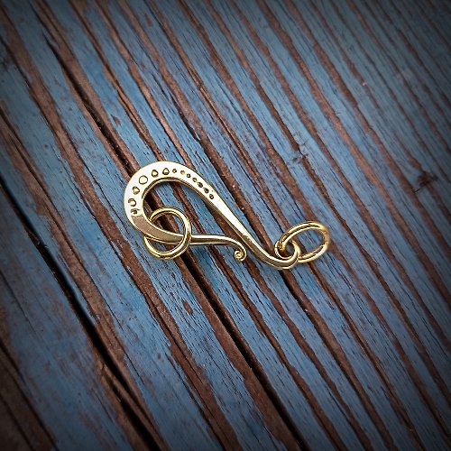 Gogodzy Handmade brass clasp for necklace,handmade Hook lock for jewellery making,Toggle