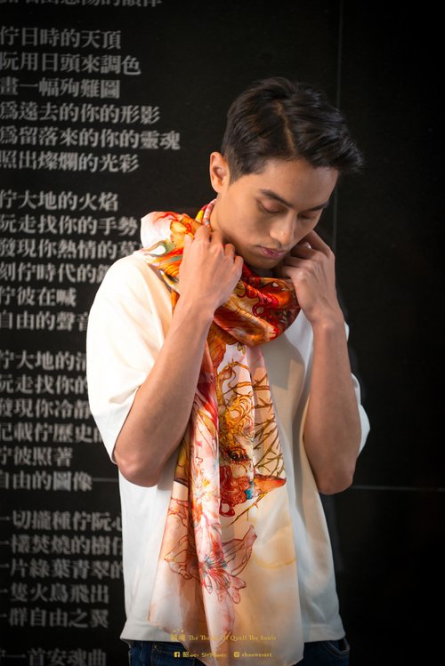 FF シルクスカーフ スカーフ】スウォッシュロンドン (SWASH LONDON) Astral シルク