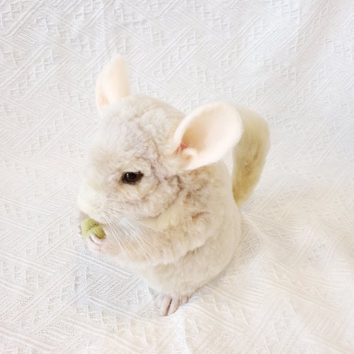 チンチラちゃん　うちの子オーダー　羊毛フェルト チンチラ 羊毛フェルト人形 ぬいぐるみ cotta 通販 17112285
