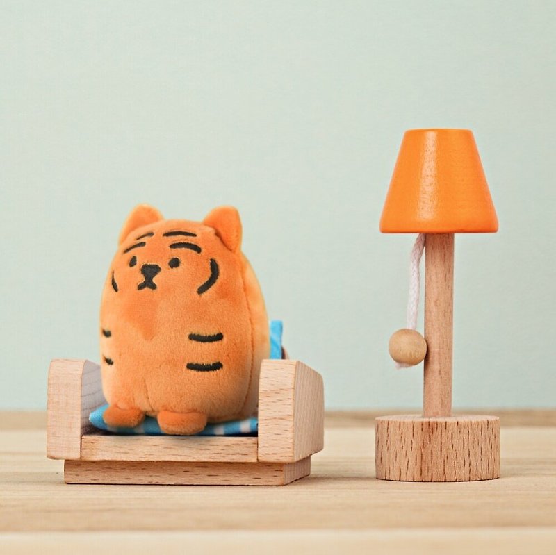 Lying fat tiger mini stress relief doll/doll (three types in total) - ตุ๊กตา - เส้นใยสังเคราะห์ 