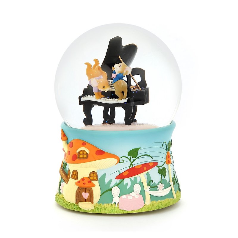 Goody Bag Music Box Group Piano Romance Concerto x Donut Music Bell*1 (3 types can be selected) - Items for Display - Glass 