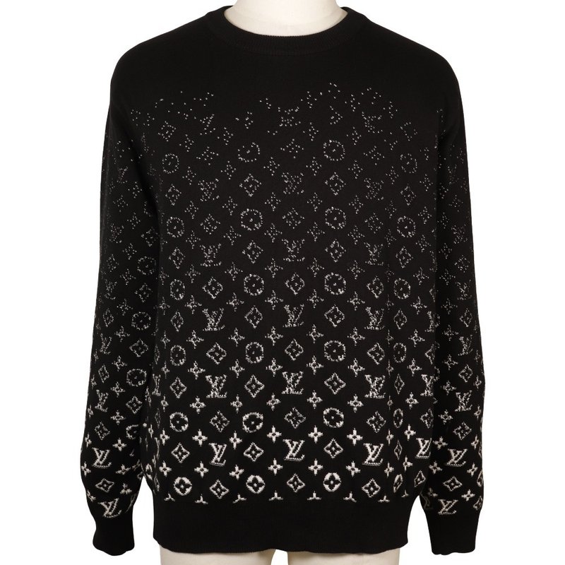 【日本直送】ルイ・ヴィトン LOUIS VUITTON モノグラム グラディエント セーター グラデーション RM232Q USO HKN44W メンズ【中古】 - 男毛衣/針織衫 - 棉．麻 黑色