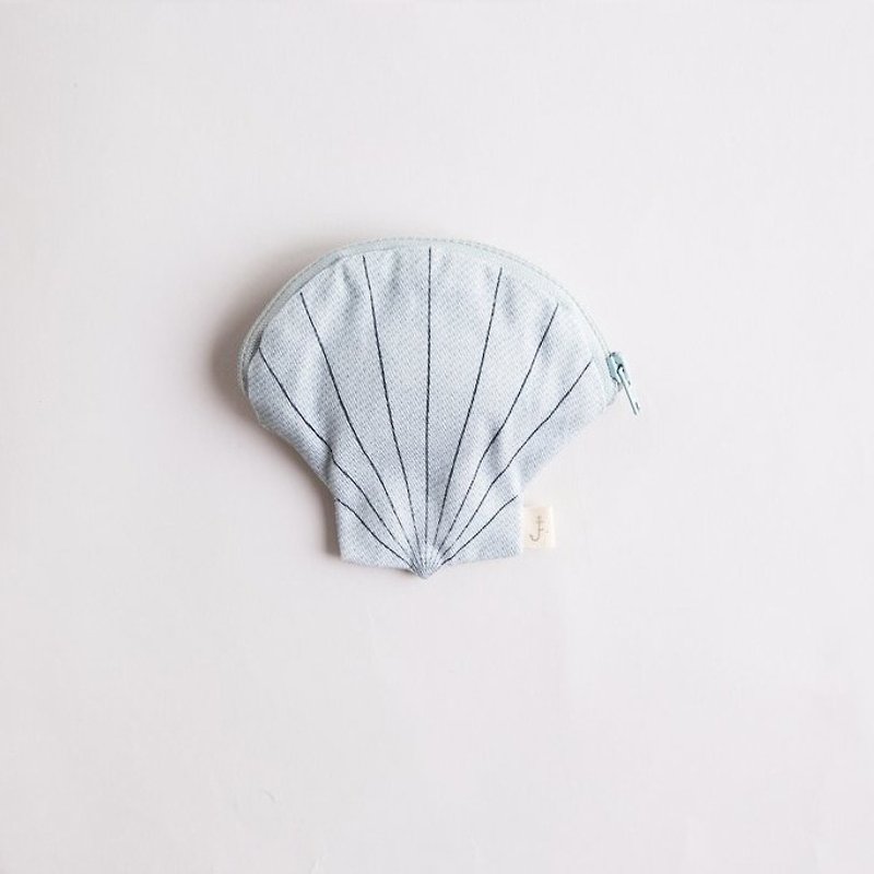 真珠のコインポケットの日本の母の海|ドン・フィッシャー - 小銭入れ - コットン・麻 ブルー