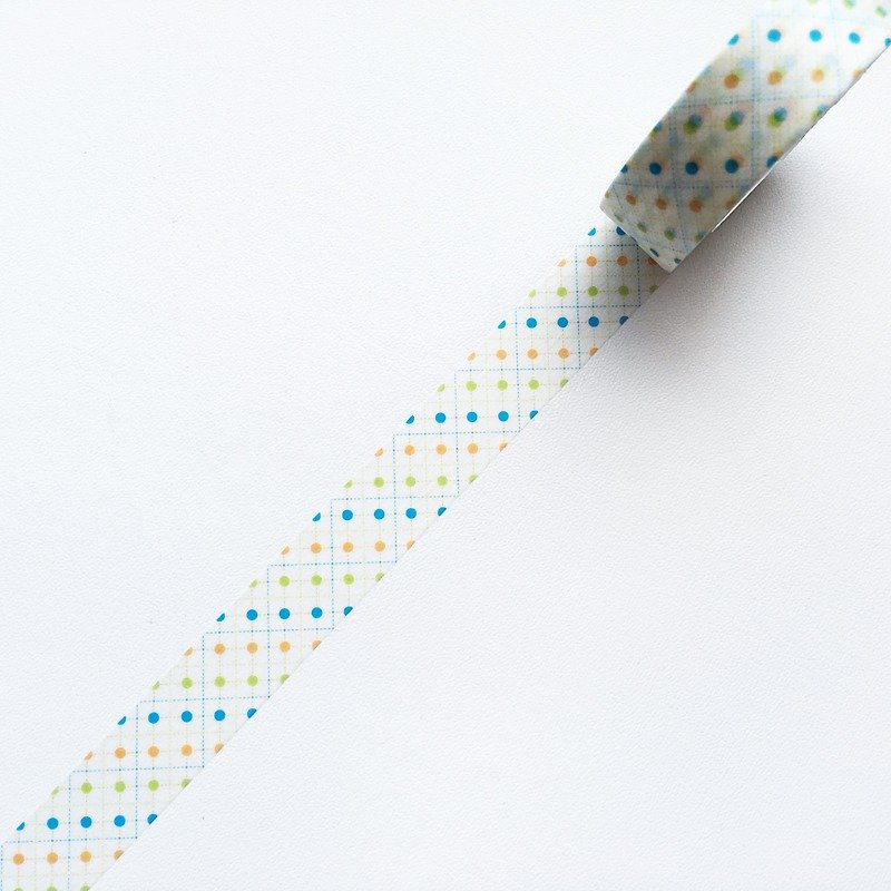 Mt and paper tape Deco [dotted dot - green (MT01D338)] 2016AW / finished product - Washi Tape - Paper Multicolor