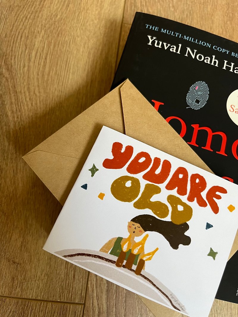 you are old mini HBD card - Cards & Postcards - Paper 