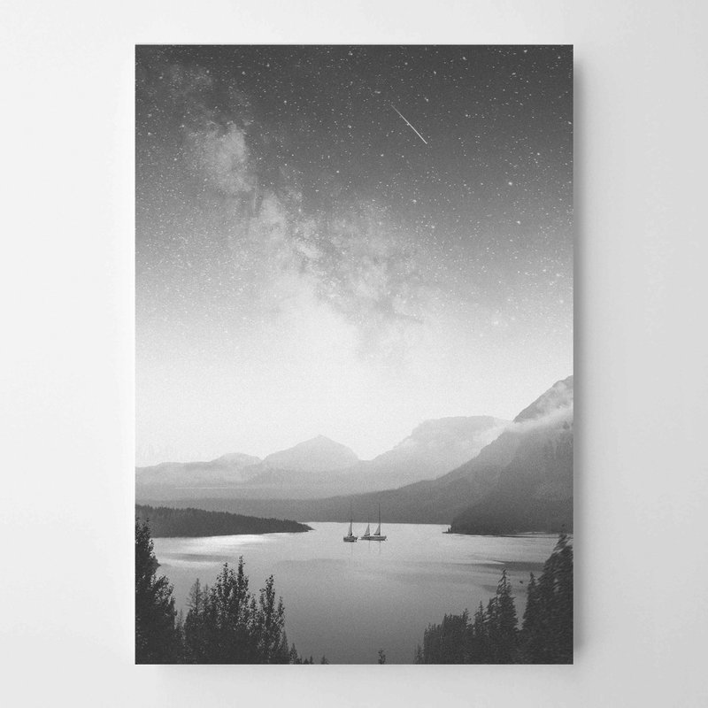 mountain lake art 畫 佈置 擺飾 臥室 浴室 餐廳 咖啡廳 - 擺飾/家飾品 - 紙 