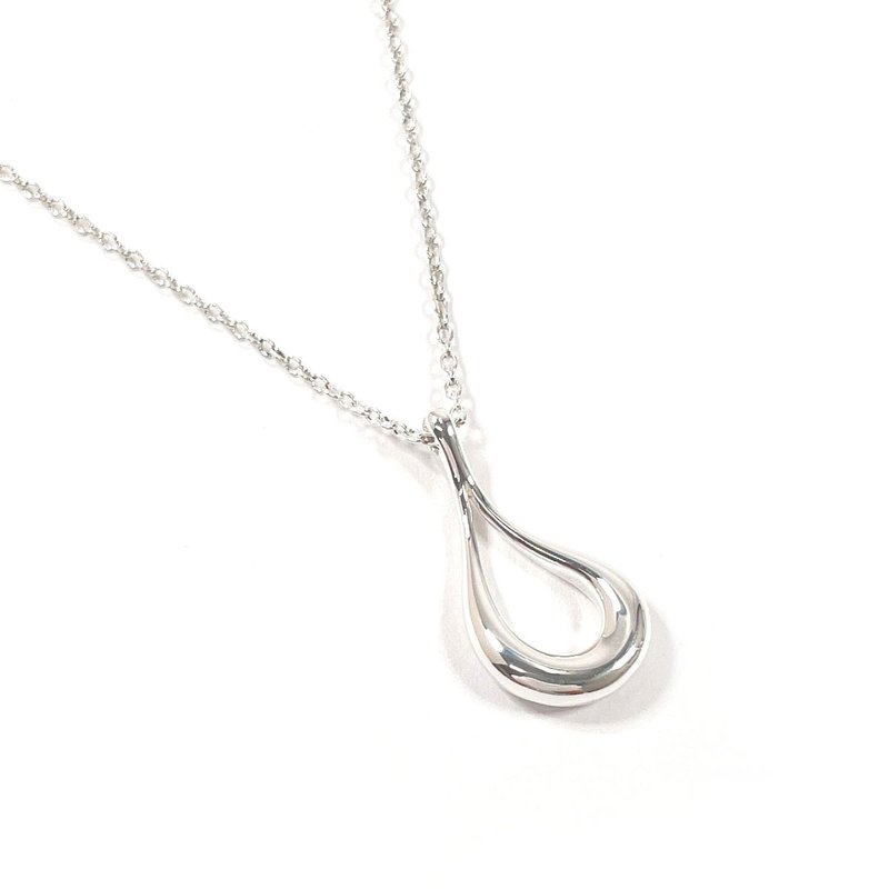 【日本直送 中古美品】ティファニー TIFFANY&Co. ネックレス オープン ティアドロップ エルサペレッティ - 項鍊 - 純銀 銀色