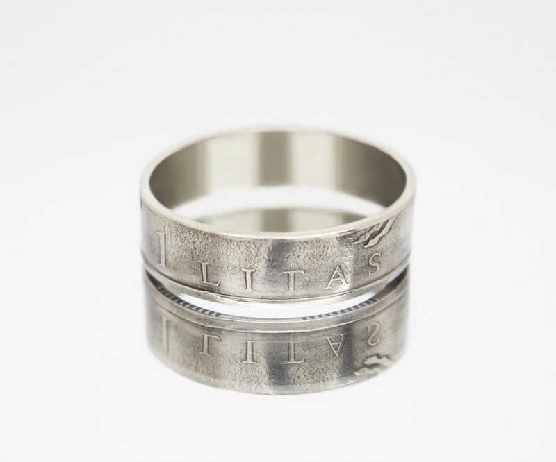 Lithuania Coin Ring 1 litas 2009 lithuanian jewelry lithuanian ring lithuania - 戒指 - 其他金屬 
