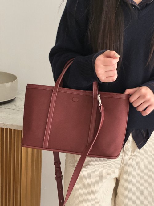 The Ally from Korea | CAMILLIA BAG (with pouch) | Burgundy