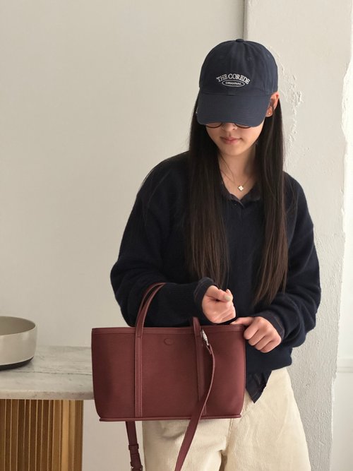 The Ally from Korea | CAMILLIA BAG (with pouch) | Burgundy