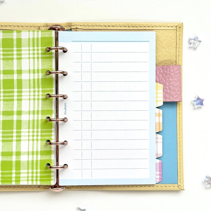 Simple List Refill Sky (Mini 6 Size) - Notebooks & Journals - Paper Blue