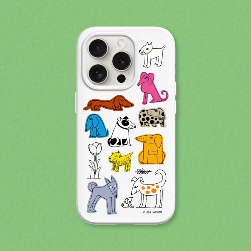 SolidSuit anti-fall back cover phone case∣Lisa Larson/Sketch Dog Encyclopedia for iPhone - Phone Cases - Plastic Multicolor