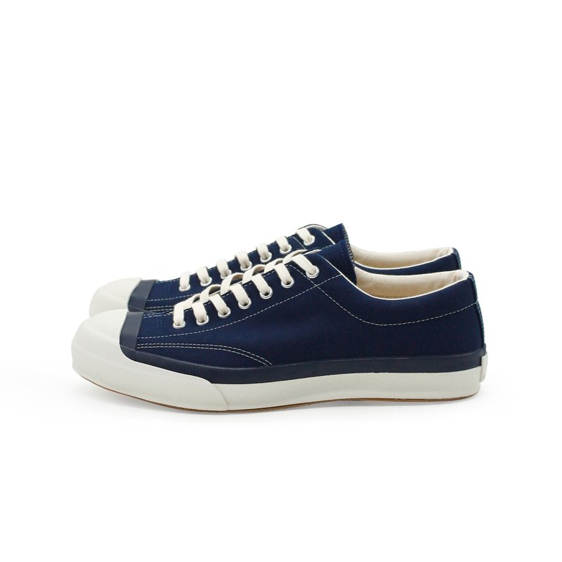 日本久留米月星職人品牌 - GYM COURT - NAVY - 男休閒鞋 - 其他材質 藍色