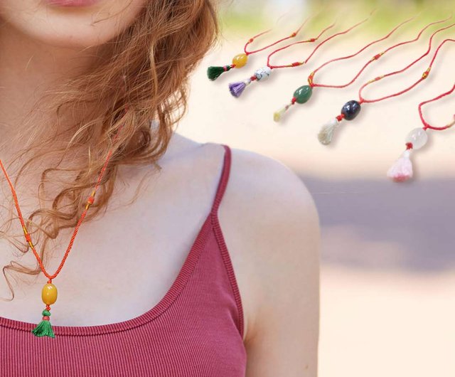 Gem Cord Necklace 