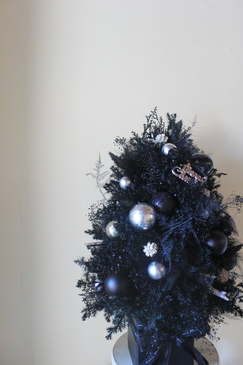 花香製造Tina’s Flowers 永生銀黑聖誕樹 客製聖誕樹 Christmas tree
