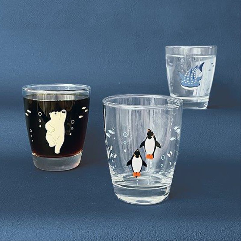 日本Decole 餐具 - 水族館系列玻璃杯 - 玻璃杯 - 玻璃 