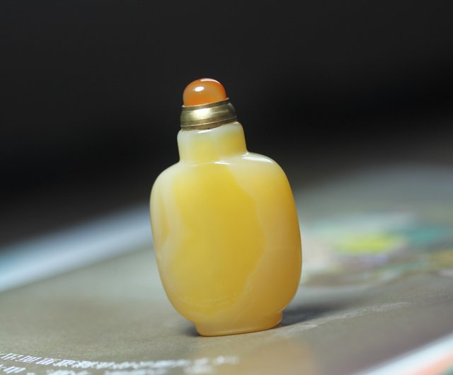 嗅ぎタバコ瓶】天然瑪瑙嗅ぎタバコ瓶 小容量/携帯用ボトル/純