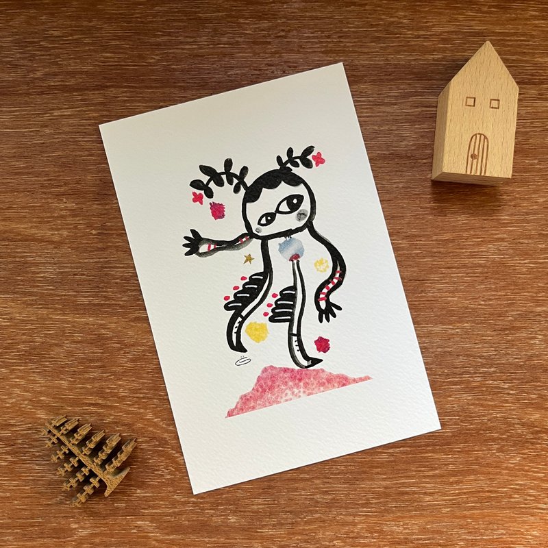Postcard - Sway Away size 4x6 inch - 卡片/明信片 - 紙 