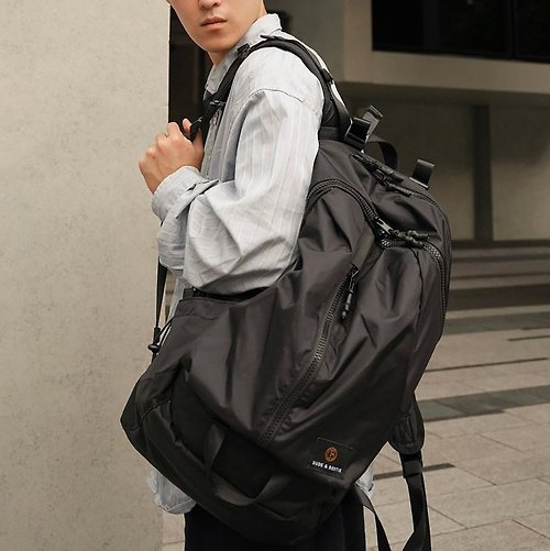 Dude ＆ Bestie 香港品牌 電腦背包 書包 休閒運動背包 後背包 Miller - 黑色