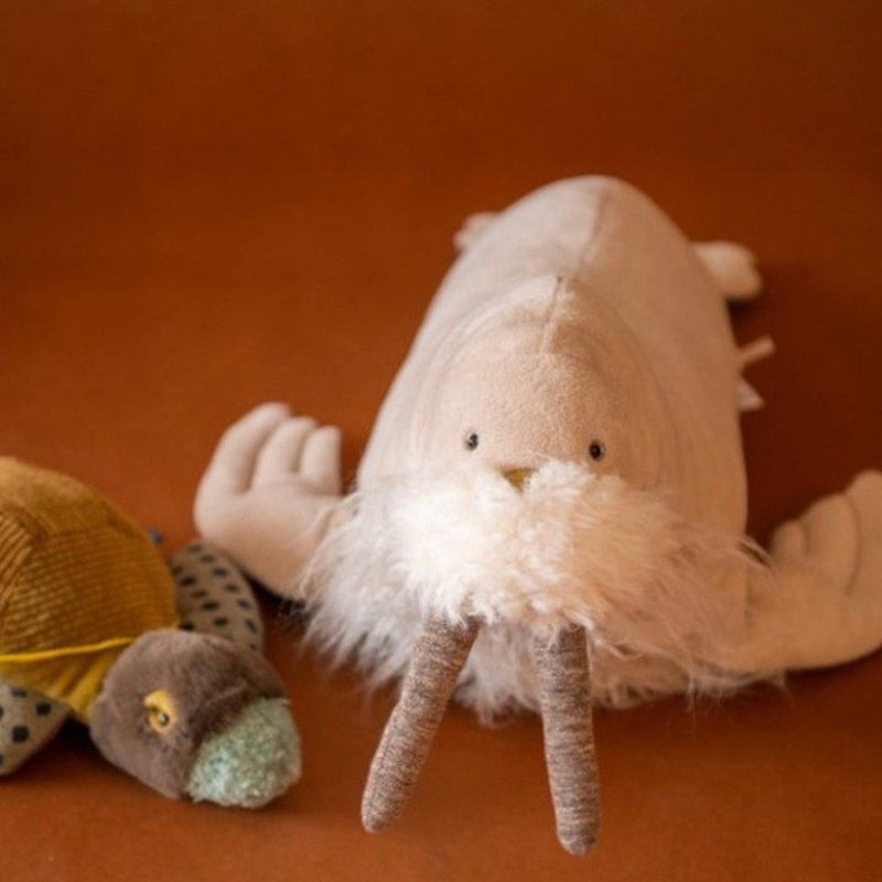 Moulin Roty, France, Fairytale Great Elephant 100cm - ของเล่นเด็ก - วัสดุอื่นๆ สีกากี