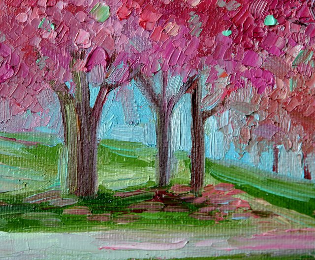 Spring Trees Painting