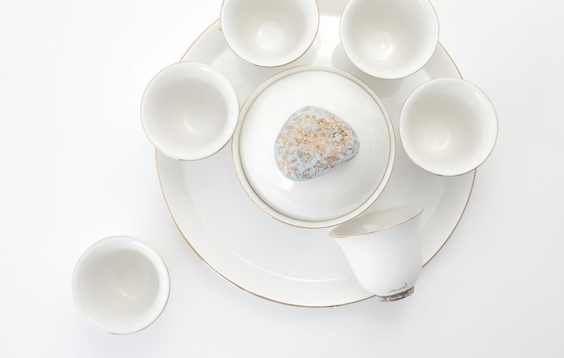 JIWOON Arabic Dessert Bowl With Lid_Mint - 碗 - 陶 綠色