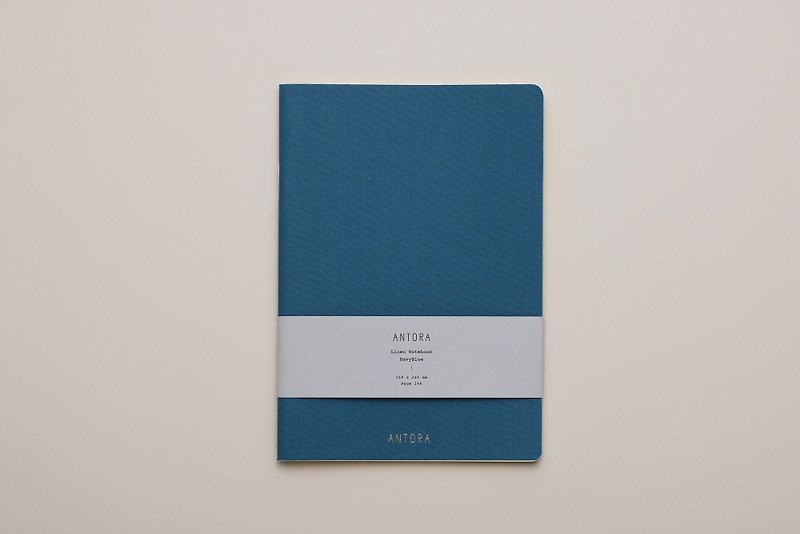 ANTORA  Linen Notebook / Brown - สมุดบันทึก/สมุดปฏิทิน - กระดาษ สีน้ำเงิน