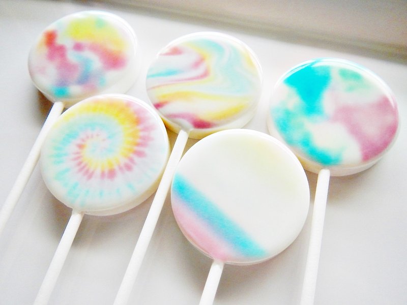 Painted Lollipop-Colorfulness (5pcs/box) - Snacks - Fresh Ingredients Multicolor