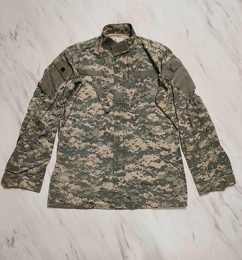 美軍 公發 outdoor 米灰色 數位迷彩 長袖軍服 薄外套 01款 - 男襯衫/休閒襯衫 - 其他材質 