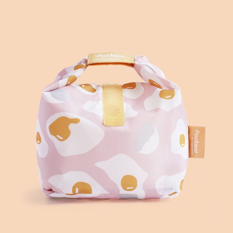 好日子 | Pockeat環保食物袋(小食袋)-蛋蛋的哀傷 - 便當盒/食物袋 - 塑膠 粉紅色