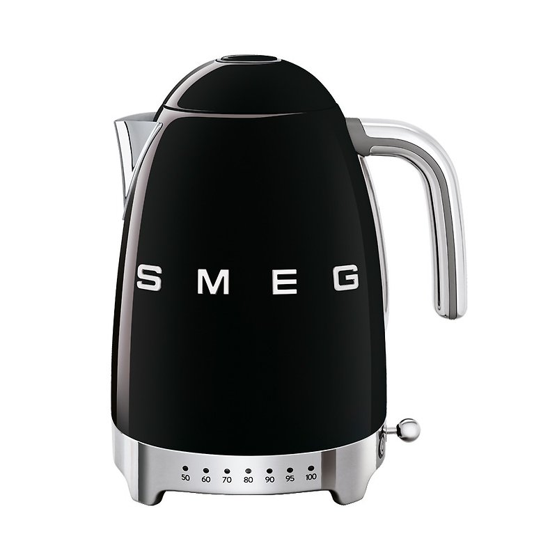 【SMEG】Italian temperature-controlled large-capacity 1.7L electric kettle-Yaoyan black - Kitchen Appliances - Other Metals Black