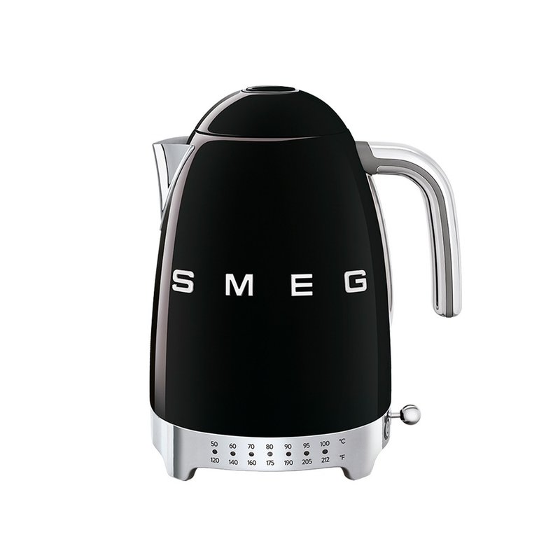 【SMEG】義大利控溫式大容量1.7L電熱水壺-耀岩黑 - 廚房家電 - 其他金屬 黑色